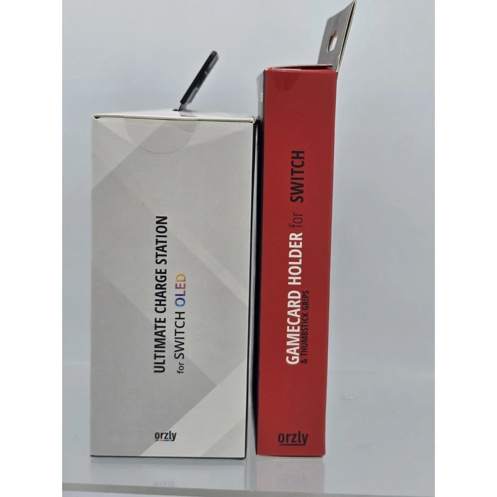 Orzly Ultimate Charging Station For Switch Oled & GAMECARD holder‎ Bundle New
